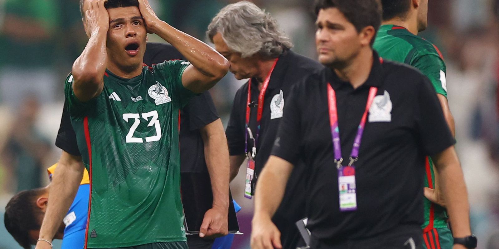 Mexico beats Saudis, but loses place in round of 16 on goal difference