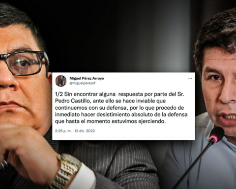 Miguel Pérez renounces the defense of Castillo: "We have been victims of direct attacks by his circle"