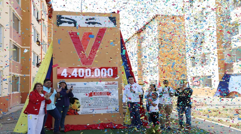 Milestone unveiled four million 400 thousand homes in Aragua