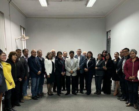 Officials of the elected governor of Arequipa, Rohel Sánchez