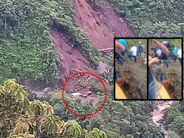 One of the buses trapped in a collapse on the road to Chocó left Cali: there were 31 passengers and "they were unharmed"