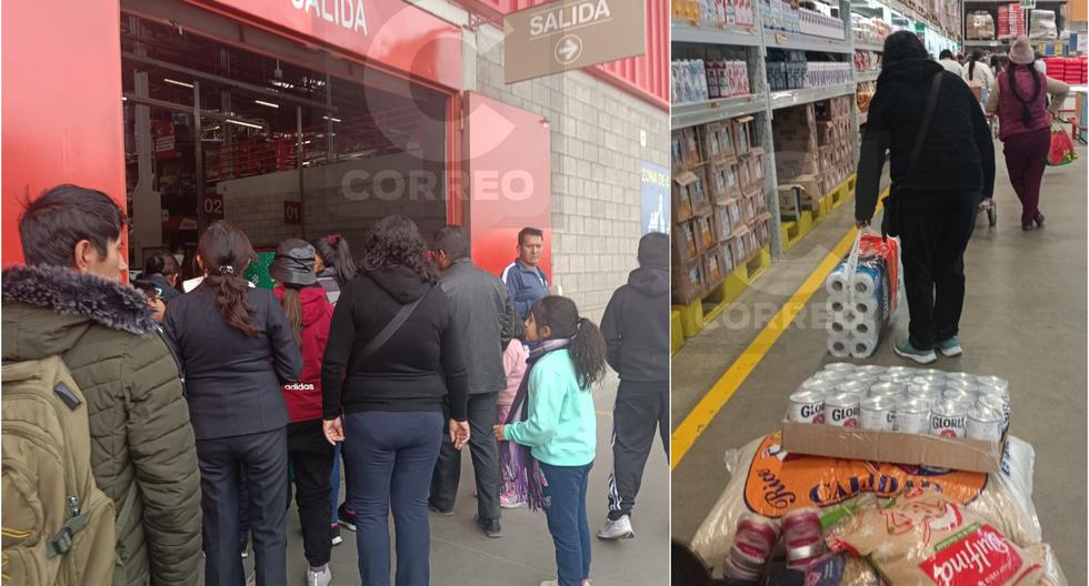 Population turns to Huancayo markets and stalls close for fear of looting (VIDEO)