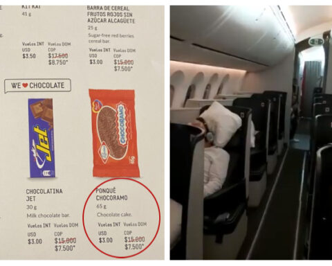 Avianca menú Chocorramo