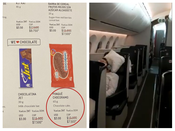 Avianca menú Chocorramo