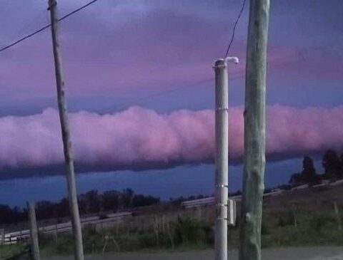 Roller cloud: the striking phenomenon that was seen in the sky and that Inumet explained