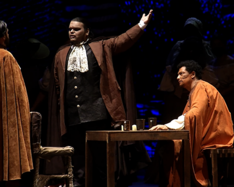 Sheet music presents the third and last act of the opera Aleijadinho