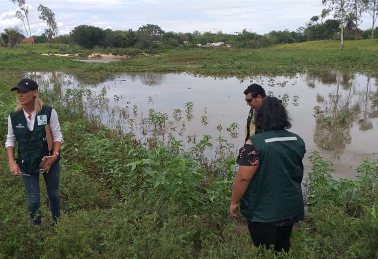 Society of Engineers and Government analyze damage caused to the Lomas de Arena aquifer zone