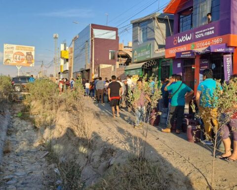 Tacna: Citizens fight in the queues after the arrival of domestic gas (VIDEO)