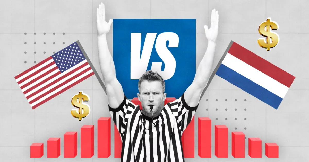 The United States thrashes the Netherlands... in economics