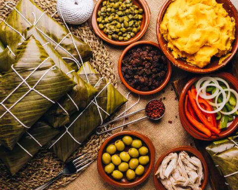 The different hallacas that are eaten in Venezuela