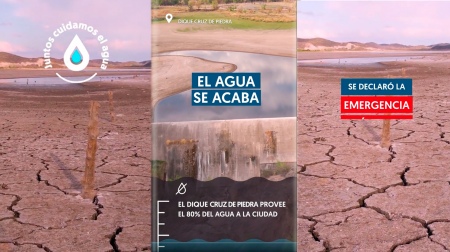 The government of San Luis decreed a state of water emergency in the province