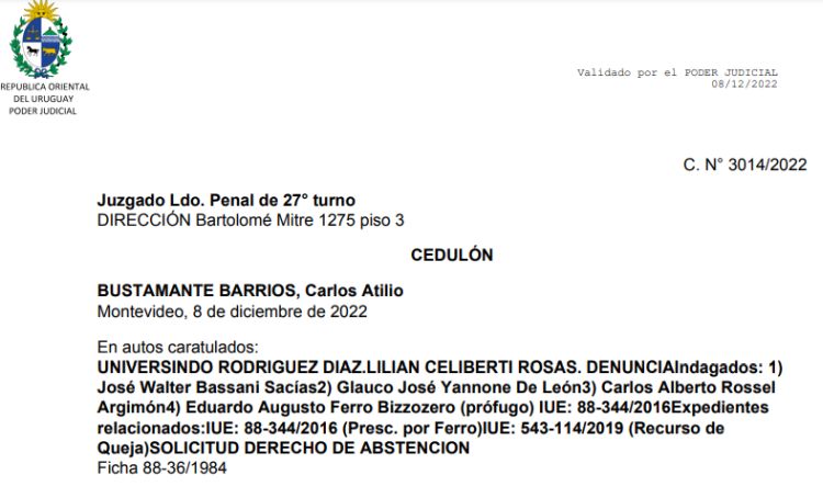 The processing document of Yanone and Rosell was known