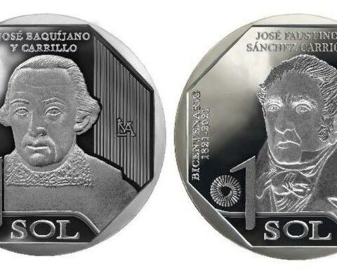These are the new S/1 coins of José Baquíjano y Carrillo and José Faustino Sánchez Carrión