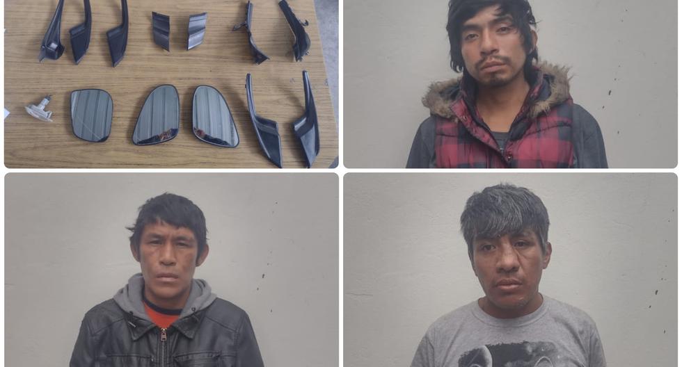 They arrest an alleged gang dedicated to stealing auto parts in Arequipa