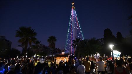 They lit the traditional Christmas tree in the capital of Córdoba