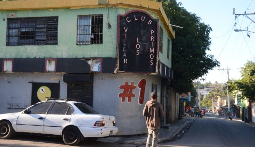 Los Primos billiards, located in the Las Mercedes sector, on 14th street in the municipality of Los Alcarrizos, where the alleged confrontation with the Police began that left five dead.  Jorge gonzalez