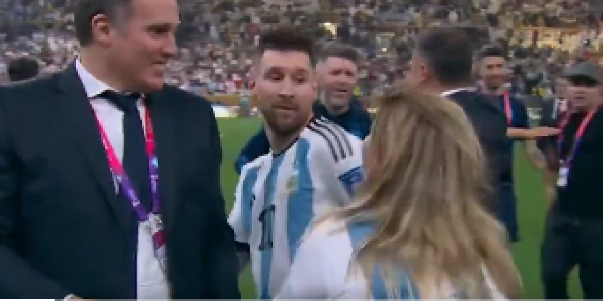 Who is the woman who goes for Messi?