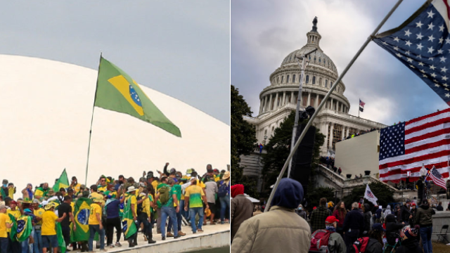 3 similarities and 3 differences between what happened in Brasilia and the assault on the Capitol in Washington