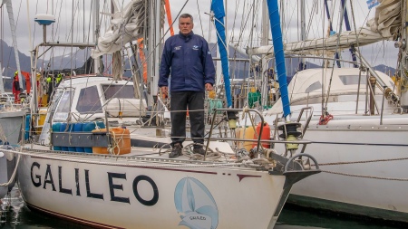 A Malvinas veteran completed a journey on a sailboat around Cape Horn