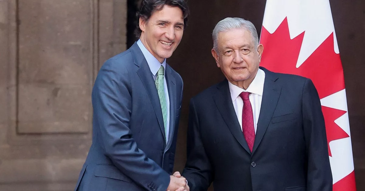 AMLO receives Trudeau at the National Palace;  will hold a work meeting