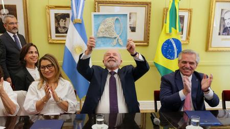 Alberto Fernández and Lula met with representatives of human rights organizations