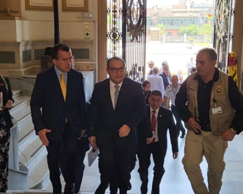 Alberto Otárola met this afternoon with the president of Congress, José Williams