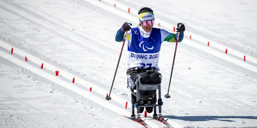 Aline Rocha is bronze in the Paralympic Cross-Country Ski World Cup