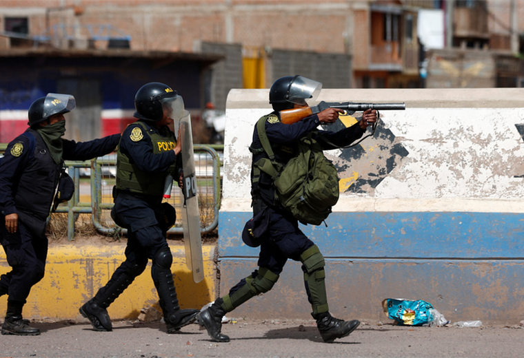 At least 12 people die in southern Peru during protests to demand new elections and the release of Pedro Castillo