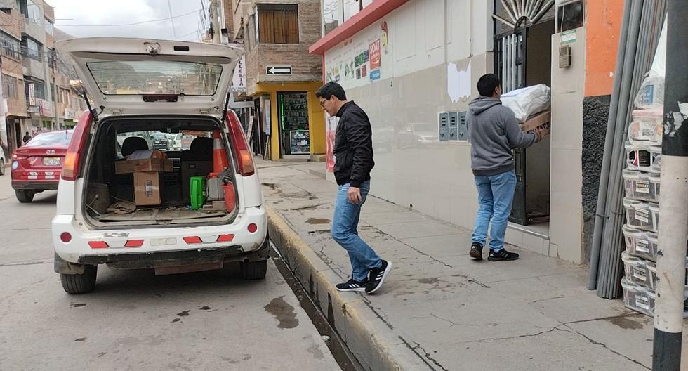 At the home of a former worker, they seize goods allegedly stolen from the warehouse of the Municipality of Huancavelica