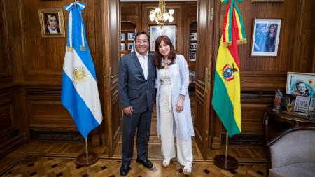 Cristina Fernández met with the presidents of Bolivia and Colombia