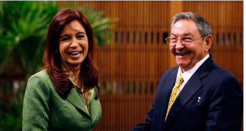 Raúl Castro Ruz y Cristina Fernández de Kirchner