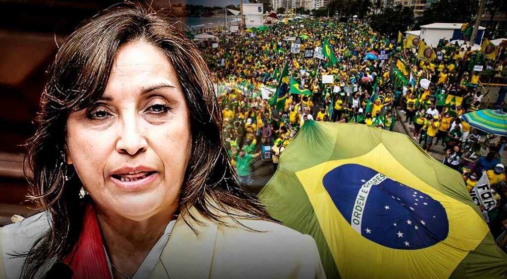 Dina Boluarte: "I reject the violence and the attempted assault on Congress and the presidency in Brazil"