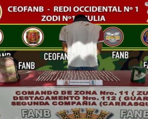 FANB arrests a subject with 126 marijuana wrappers in Zulia