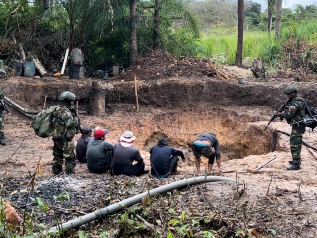 FANB deactivates illegal mining camp in Parque Canaima