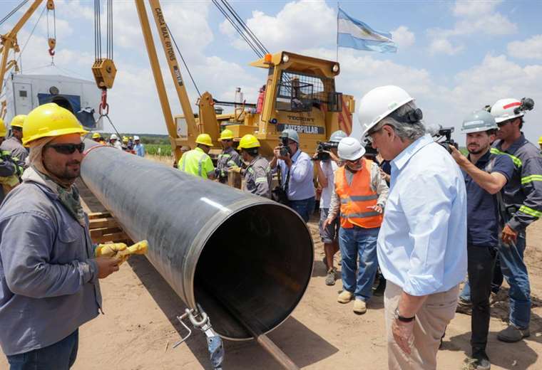 Fernández highlights the progress of the gas pipeline to bring gas to northern Argentina and Brazil