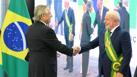 Fernández repudiated the "Coup attempt" in Brazil and expressed solidarity with Lula