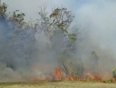 Fire on route 101 forced to divert traffic in the area