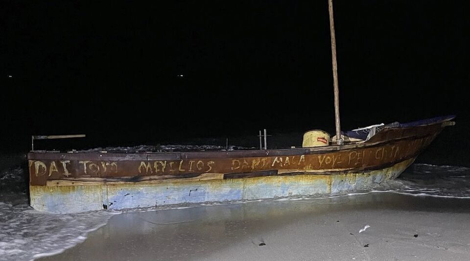 Five Cubans died when the boat with which they were sailing to the United States sank