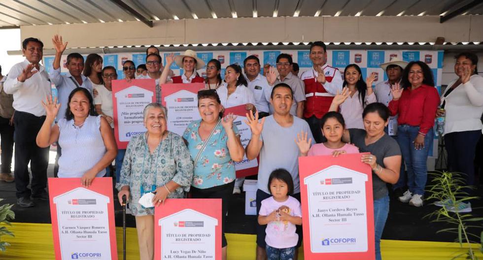 Formal housing: they deliver more than 1,238 property titles in Piura