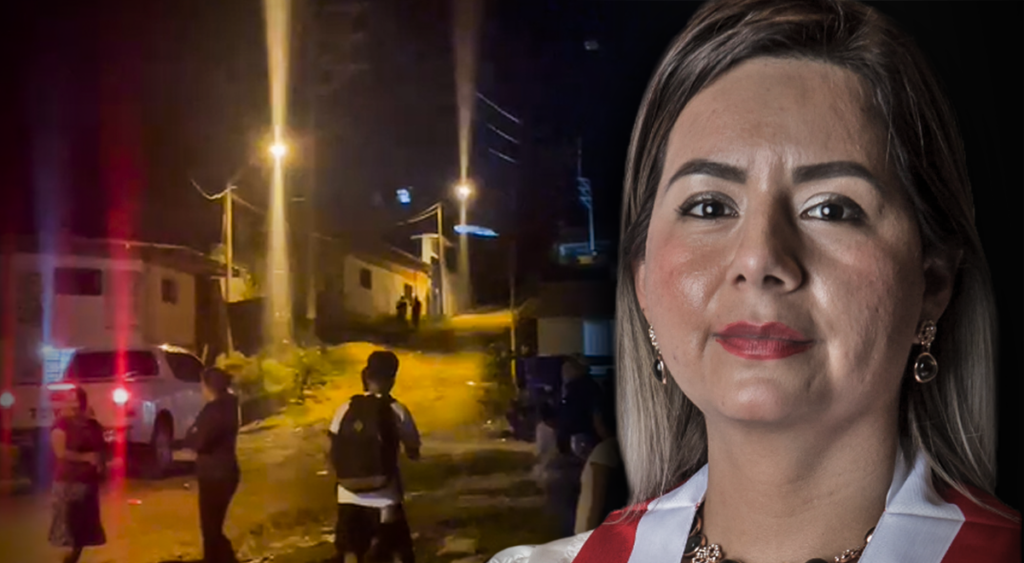 Fujimori congresswoman Tania Ramírez is stoned out of town in Cajamarca