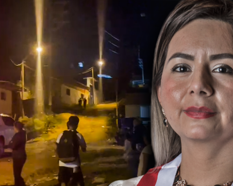 Fujimori congresswoman Tania Ramírez is stoned out of town in Cajamarca