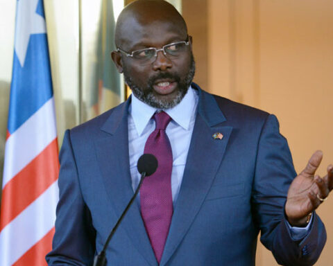 George Weah will seek a second term in the October elections in Liberia