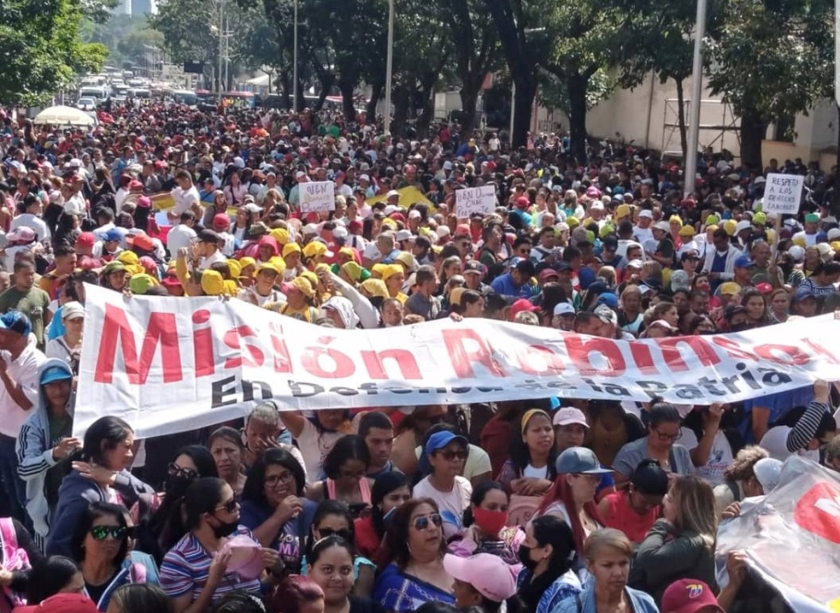 Great March of Educators of the Homeland in Caracas