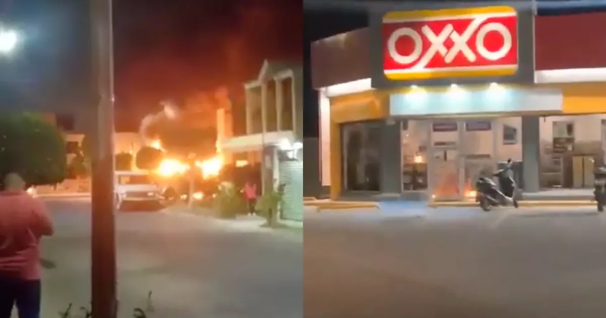 Guanajuato lives violent day with burning of stores and vehicles