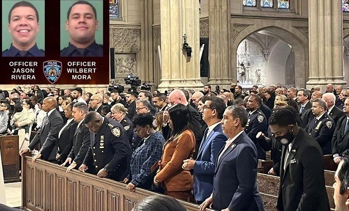 Hundreds attend NY Cathedral to remember murdered Dominican police officers