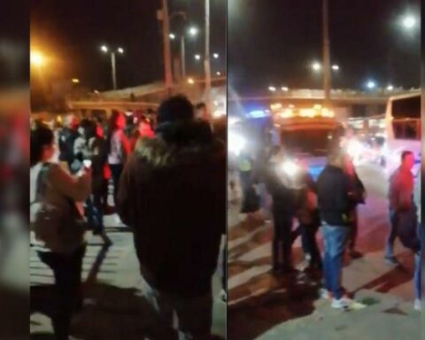 In Soacha they wake up without public transport service due to blockades