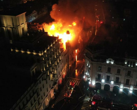 Interior Minister denies that the PNP started the fire near Plaza San Martín