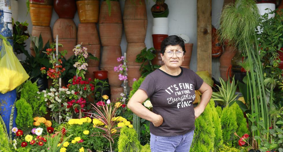 Luisa Macavilca: "A fire will not collapse me, I will continue with my flower business"