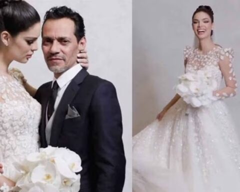 Las lágrimas de Marc Anthony en su boda con Nadia Ferreira