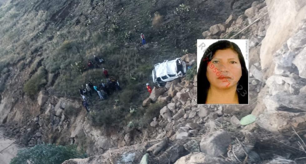 One dead and two injured leaves a minivan falling into the abyss after a landslide in Ayacucho